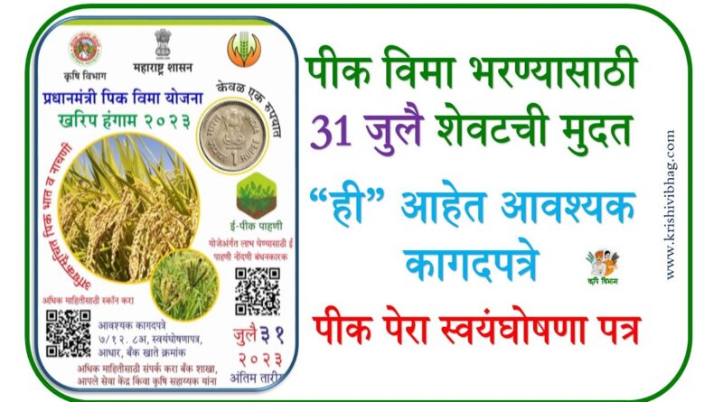 Crop Insurance Last Date