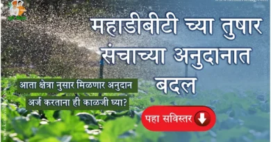 Mahadbt Farmer Scheme Sprinkler