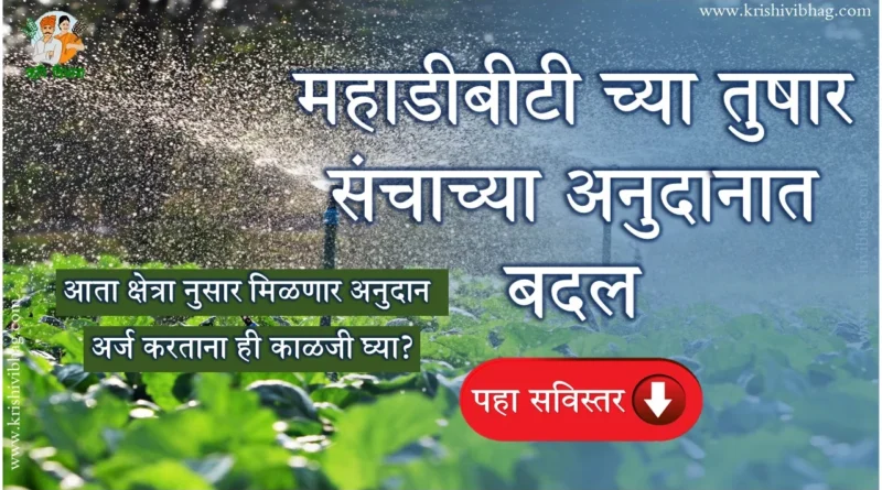 Mahadbt Farmer Scheme Sprinkler