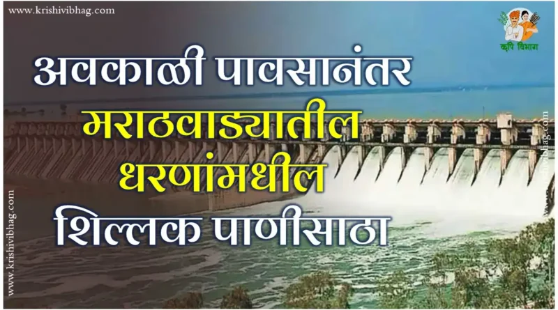 Water Level In Dams