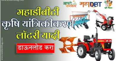 Mechanization Lottery List 2025 Krushi Yantrikikaran Sodat